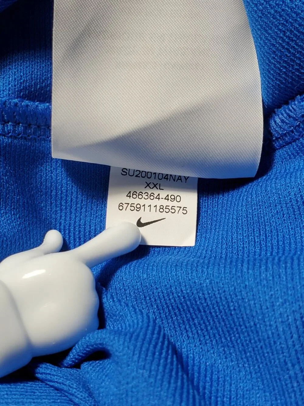 NWT Nike Stretch Tech Long Sleeve Polo Shirt Men's XXL Sapphire Blue Dri-Fit